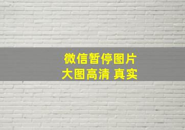 微信暂停图片大图高清 真实